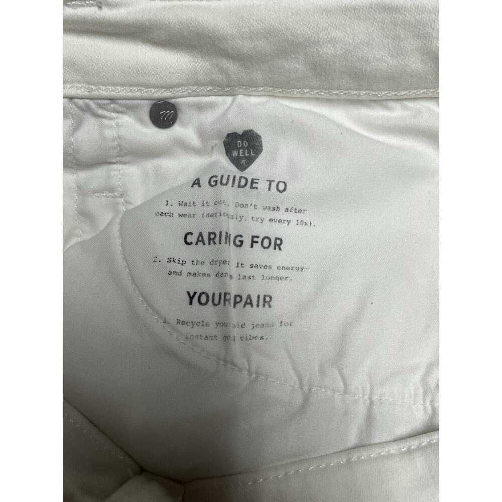 Madewell Women's White High Rise Cropped Button fly Jeans Size 27" - Picture 9 of 14